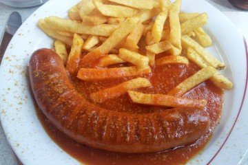Mensa Uni Passau Currywurst