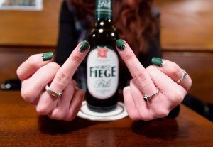 Bekannt auch das Fiege Bier in der Zeche 14