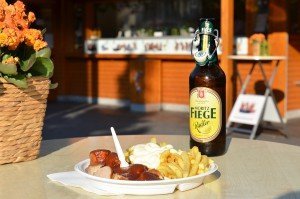 Die Currywurst im Bratwursthaus